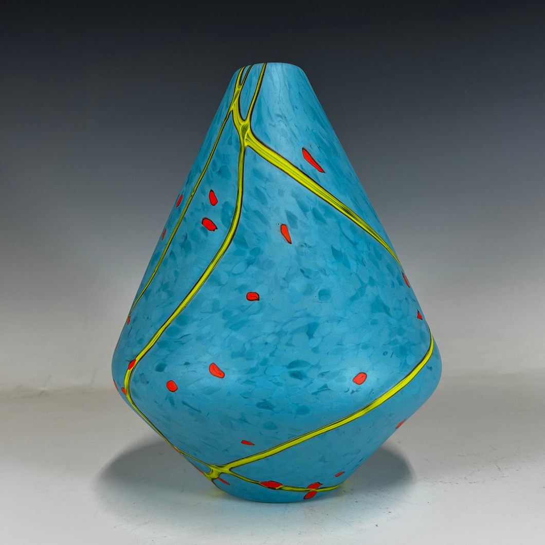 Medium Arrowhead Chrysocolla Vase