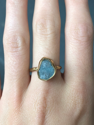 Aquamarine Guardian Ring