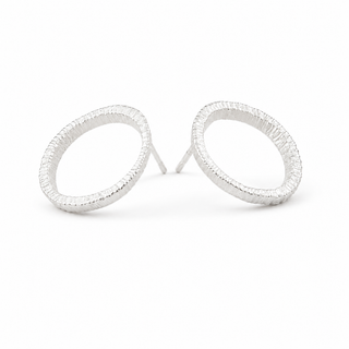Small Circle Dig Ring Earrings