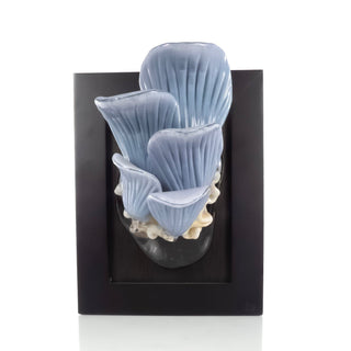 'Blue Oyster Mushroom' | Glass Wall Sculpture