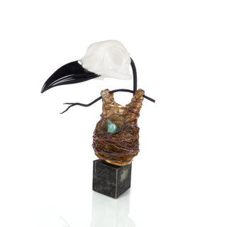 'Auguste' | Glass Oriole Skull