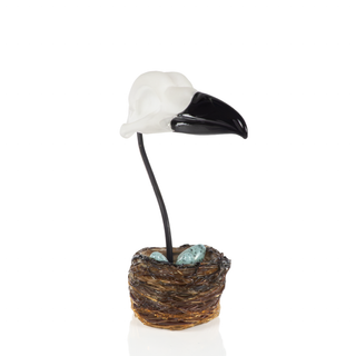 'Lenore' | Glass Raven Skull
