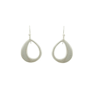 Medium open drop earrings