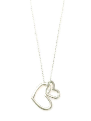 Two Open Hearts Necklace