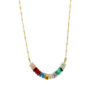 Stacked Opals Necklace