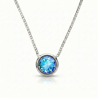 Aurora Halo Crystal Necklace