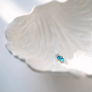 Aurora Halo Crystal Stud Earrings
