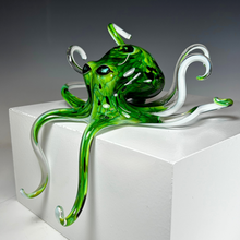 Load image into Gallery viewer, Spring Green Hungover Glass Octopus
