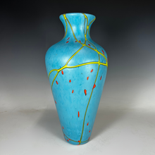 Load image into Gallery viewer, Large Amphora Chrysocolla Vase
