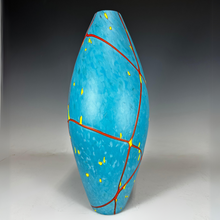 Load image into Gallery viewer, Large Torpedo Chrysocolla Vase
