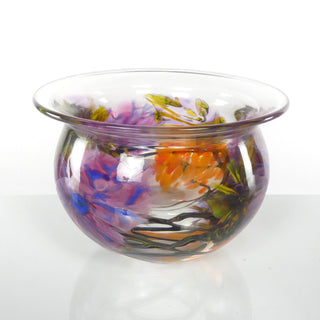 Multi-Floral Paperweight Bowl #33