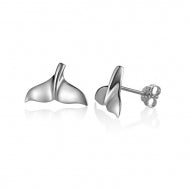 Whale Tail Post Earrings