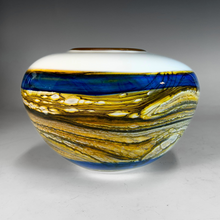 Load image into Gallery viewer, Coastal Glass Sphere Vessel Medium

