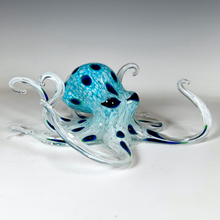 Load image into Gallery viewer, Blue Glass Tako Octopus
