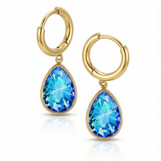 Aurora Teardrop Crystal Earrings