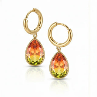 Aurora Teardrop Crystal Earrings