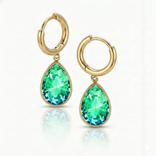 Aurora Teardrop Crystal Earrings
