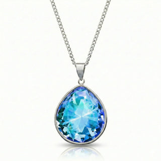 Aurora Teardrop Crystal Necklace