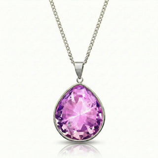 Aurora Teardrop Crystal Necklace