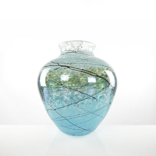 Silver Green Lightning Urn