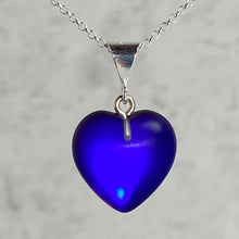 Load image into Gallery viewer, Small Dichroic Glass Heart Pendant
