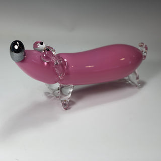 Handblown Glass Weiner Dog