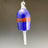 Lapis with Red Stripe White Stem