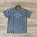 Grey with white design