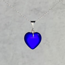 Load image into Gallery viewer, Small Dichroic Glass Heart Pendant
