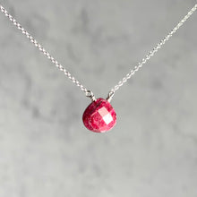 Load image into Gallery viewer, Semiprecious Charm Necklace Birthstone Series
