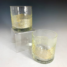 Load image into Gallery viewer, 24k Gold Leaf Rocks Glass

