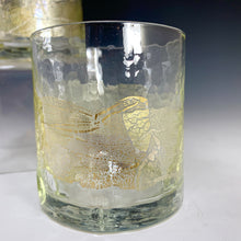 Load image into Gallery viewer, 24k Gold Leaf Rocks Glass
