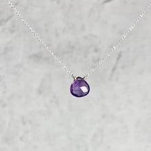 Load image into Gallery viewer, Semiprecious Charm Necklace Birthstone Series
