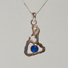 Load image into Gallery viewer, Block Island Sterling Silver and Crystal Pendant
