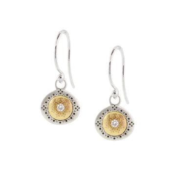 Seeds of Harmony Single Stone Diamond Earrings