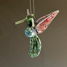 Load image into Gallery viewer, Colorful Glass Hummingbird
