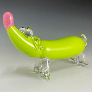 Handblown Glass Weiner Dog