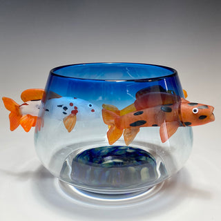 Koi Blue Fish Bowl