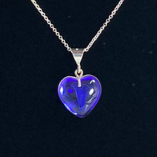 Load image into Gallery viewer, Small Dichroic Glass Heart Pendant
