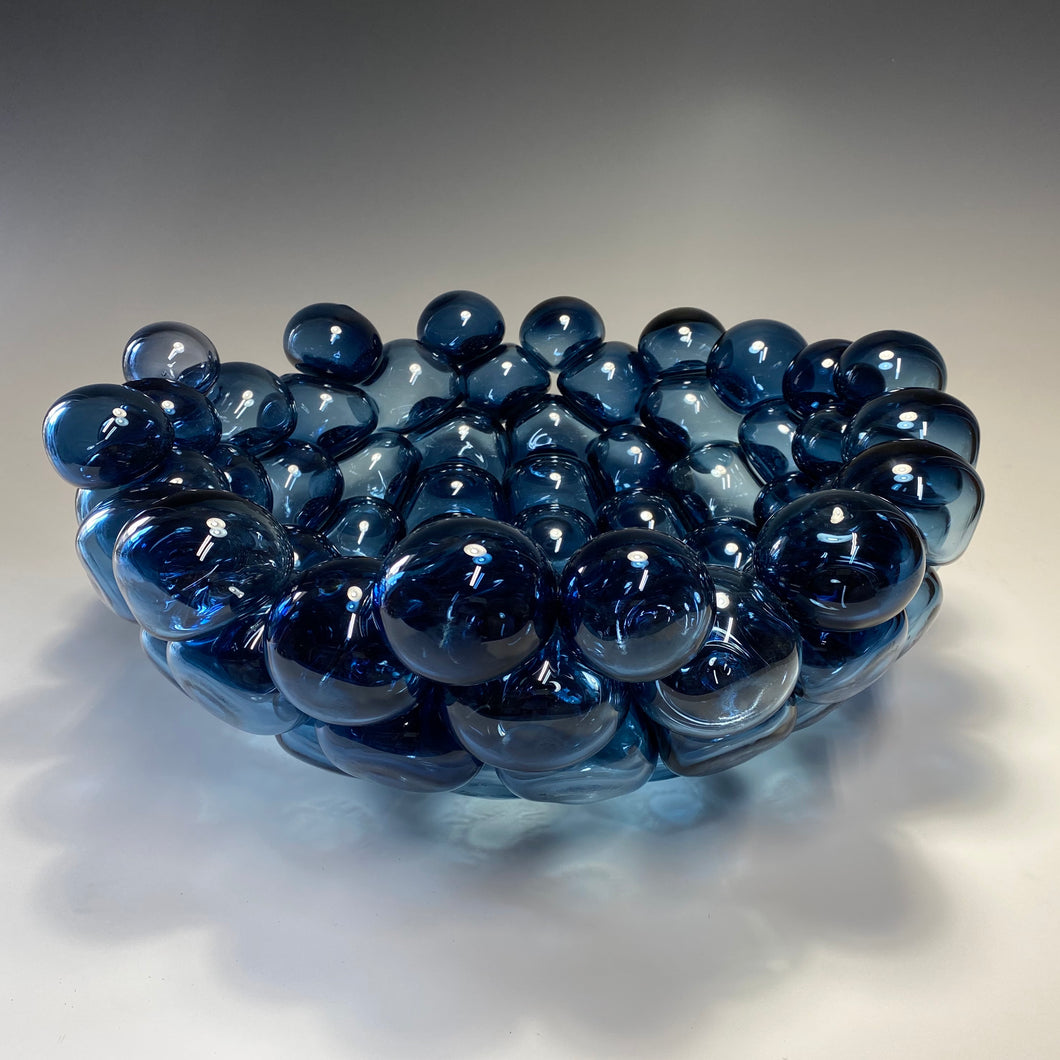 Steel Blue Bubble Bowl