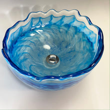 Load image into Gallery viewer, Cobalt Swirl Swedish Style Sink
