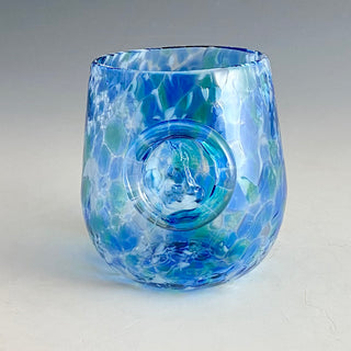 Colored Block Island Stemless Wine Glasses