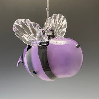 Purple blow glass bee