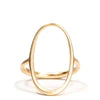 Open Oval 14k Ring