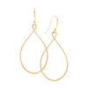 14k Teardrop Keyhole Earrings