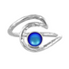 Wave Ring Frosted Blue