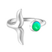 Whale Tail Polished Green